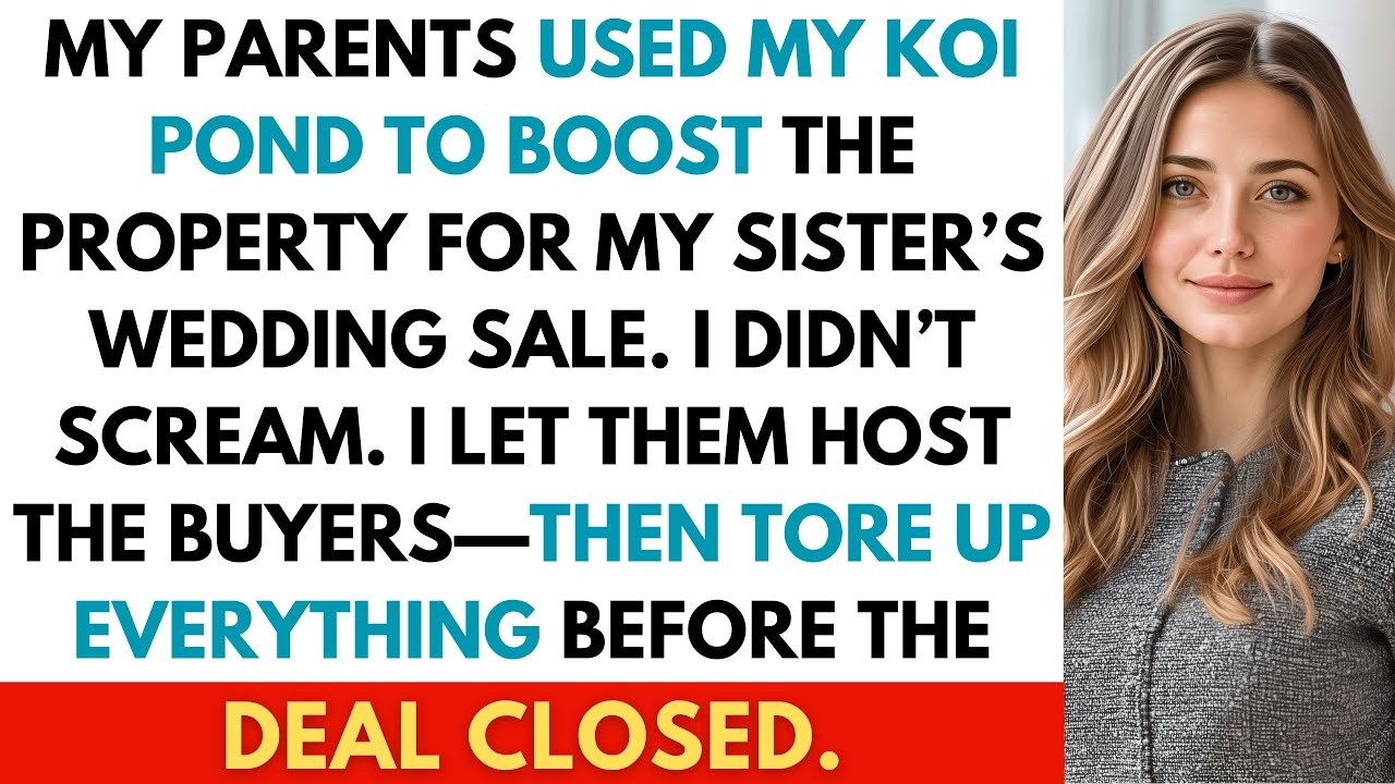 My Parents Secretly Sold My $50K Koi Pond—So I Tore Up the Backyard as the Buyers Walked In