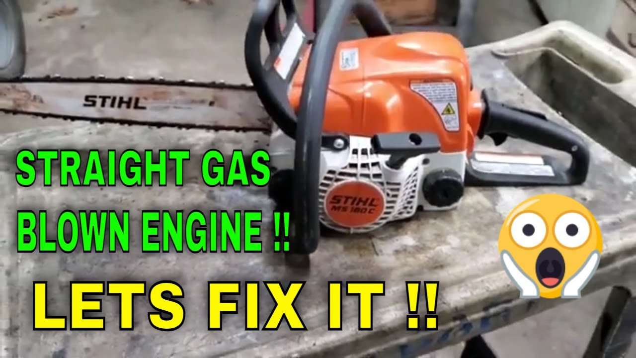 Диагностика и ремонт замены цилиндра и поршня Stihl MS 180c