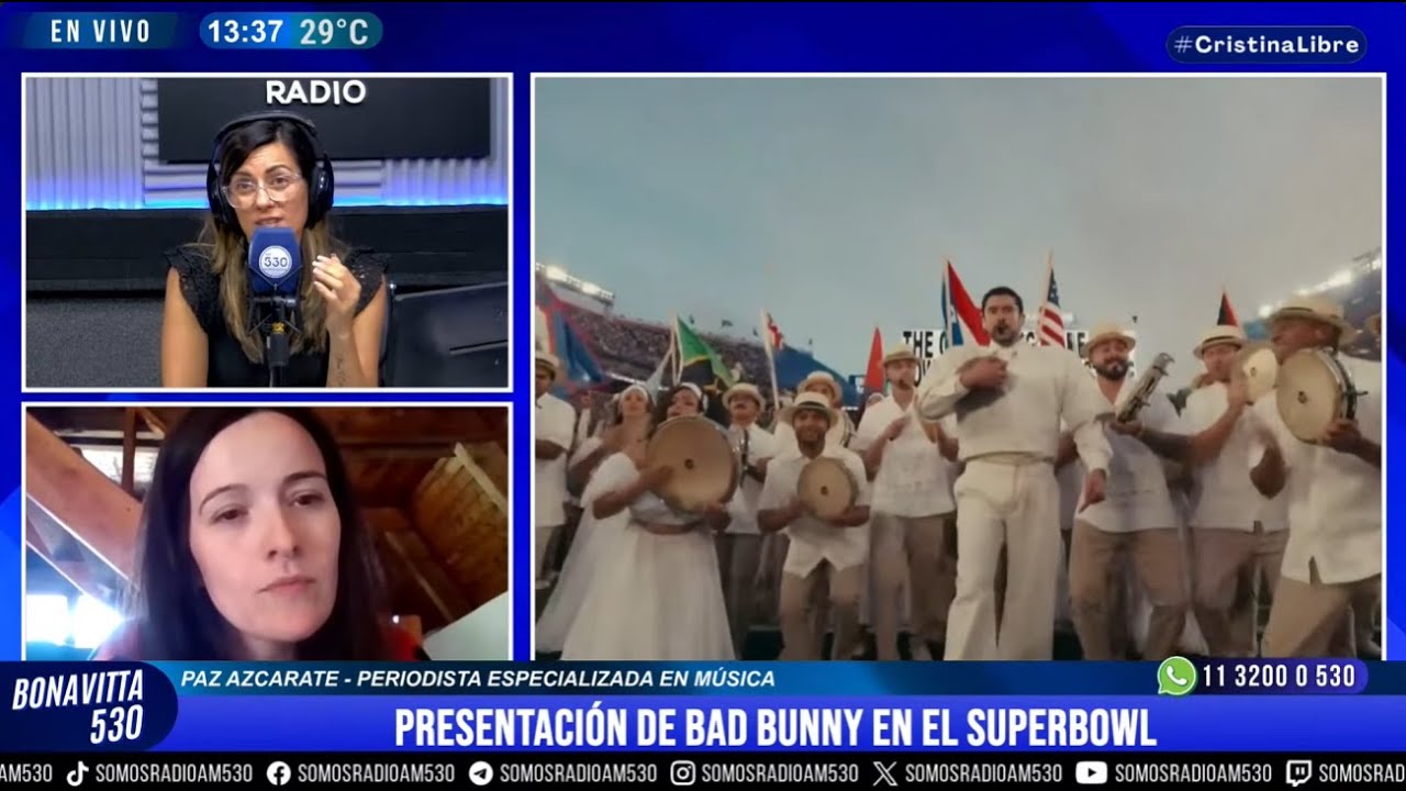 FUROR por la PRESENTACIÓN de BAD BUNNY en el SUPER BOWL: ENTREVISTA a PAZ AZCARATE en BONAVITTA 530