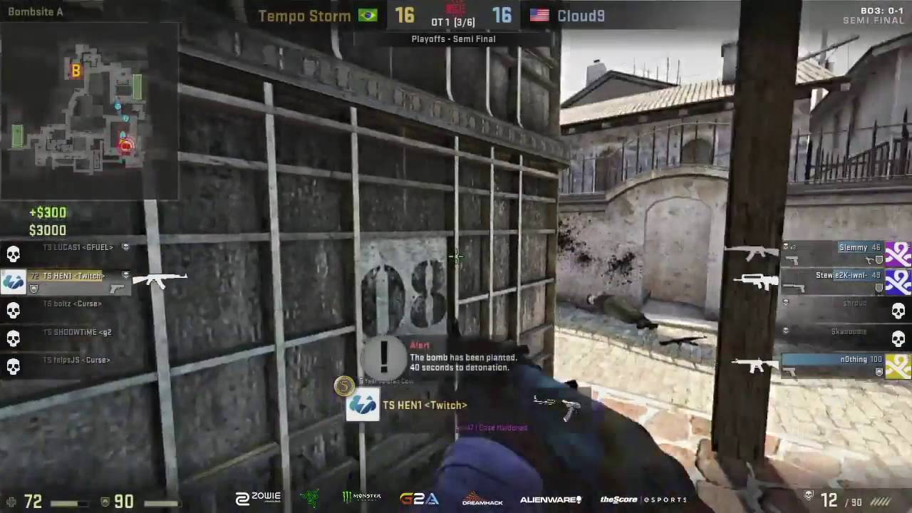 CS׃GO   Hen1 Sick 1 vs 3 Clutch vs Cloud9 @ Dreamhack Austin 2016