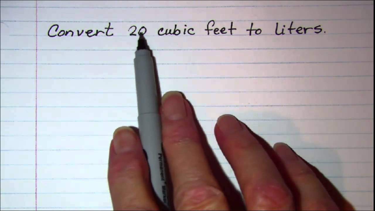 Using unit multipliers to convert volume