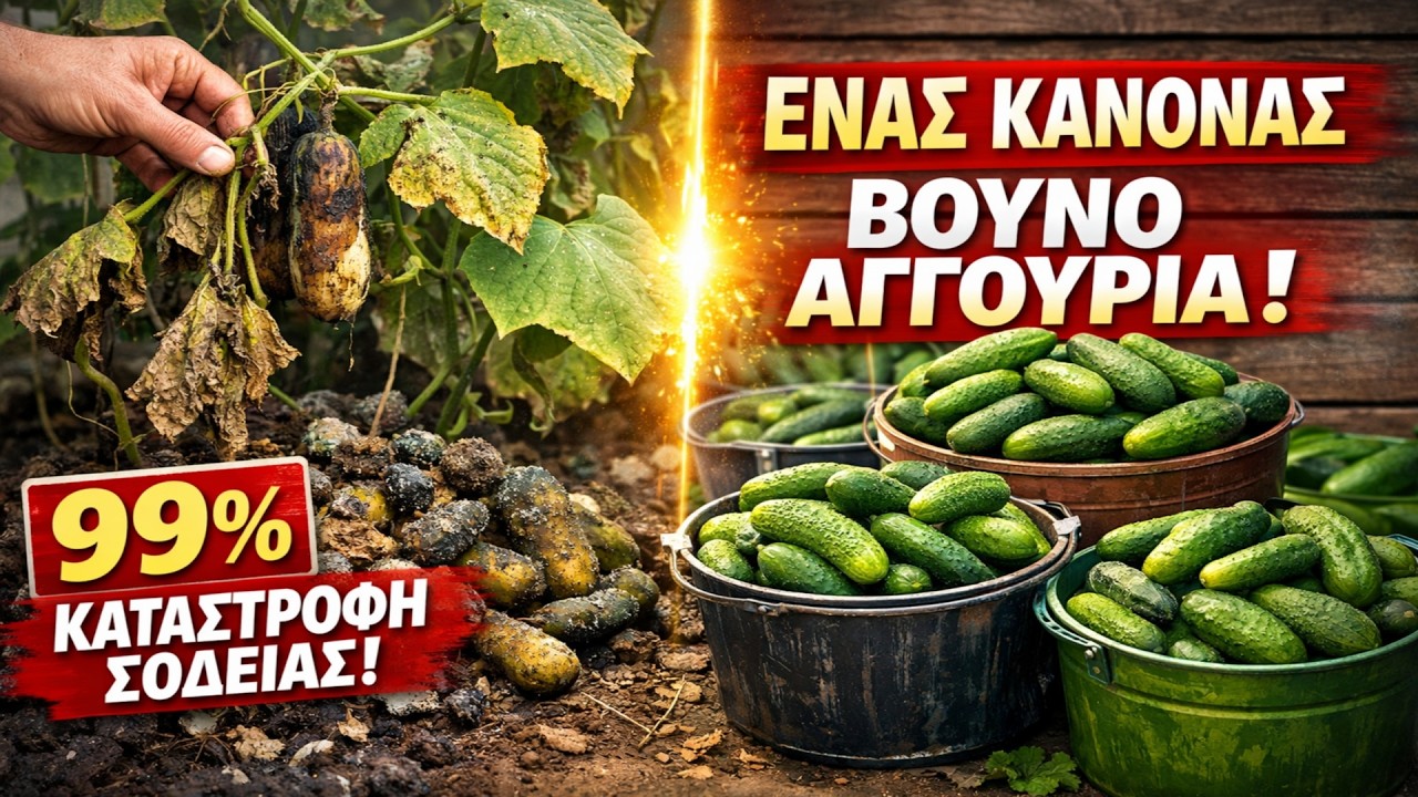 ΜΟΝΟ ΕΝΑΣ ΚΑΝΟΝΑΣ και θα πνιγείτε στα αγγούρια!