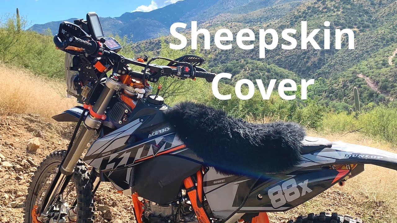 Sheepskin to save your bootskin - Dirt bike monkey boot prevention