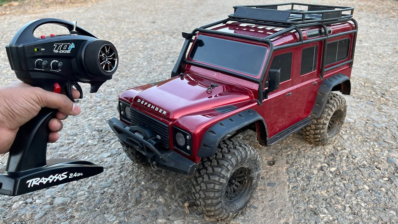 RC Land Rover Defender Car Unboxing & Testing | Traxxas Trx4 Defender RC Car | Shamshad Maker 🔥🔥