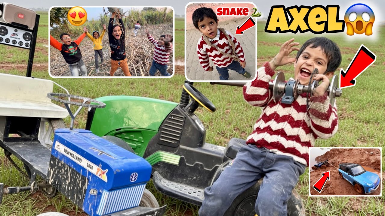 Finally Jhon Deere New Holland Acel Aagaya😱 RC Land Rover Defender 90 Rescue in Mud