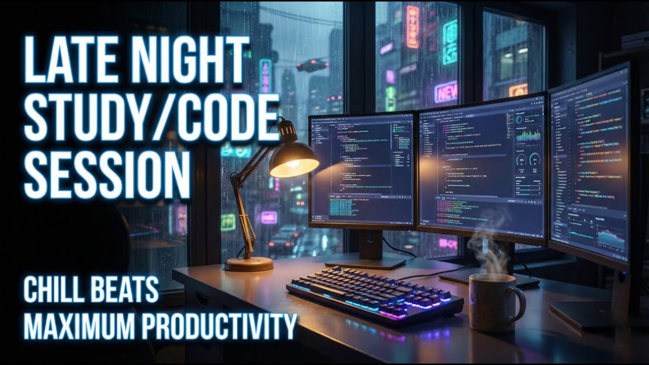 Late Night Study / Coding  Lofi Music — Chill Beats for Deep Work | 1 Hour