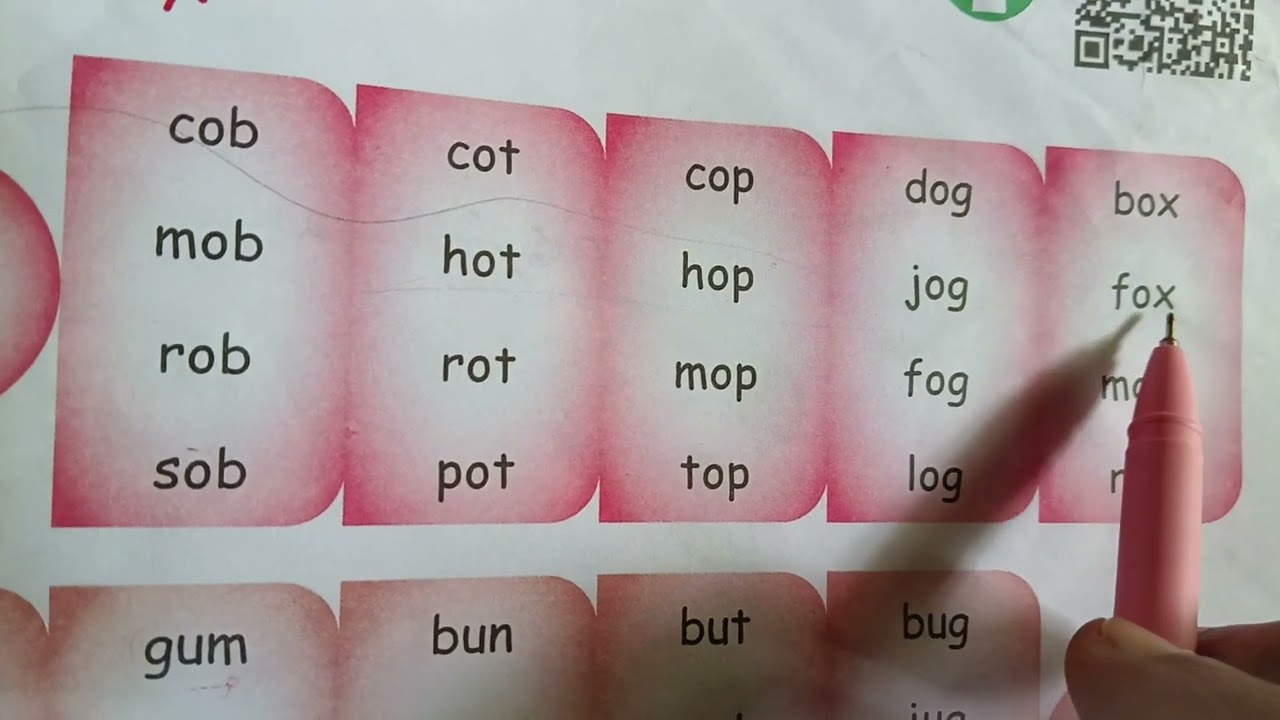 cvc words reading with phonics 