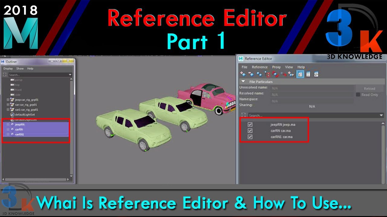 How To Use Reference Editor |Maya Reference For Production House | Maya Reference Editor
