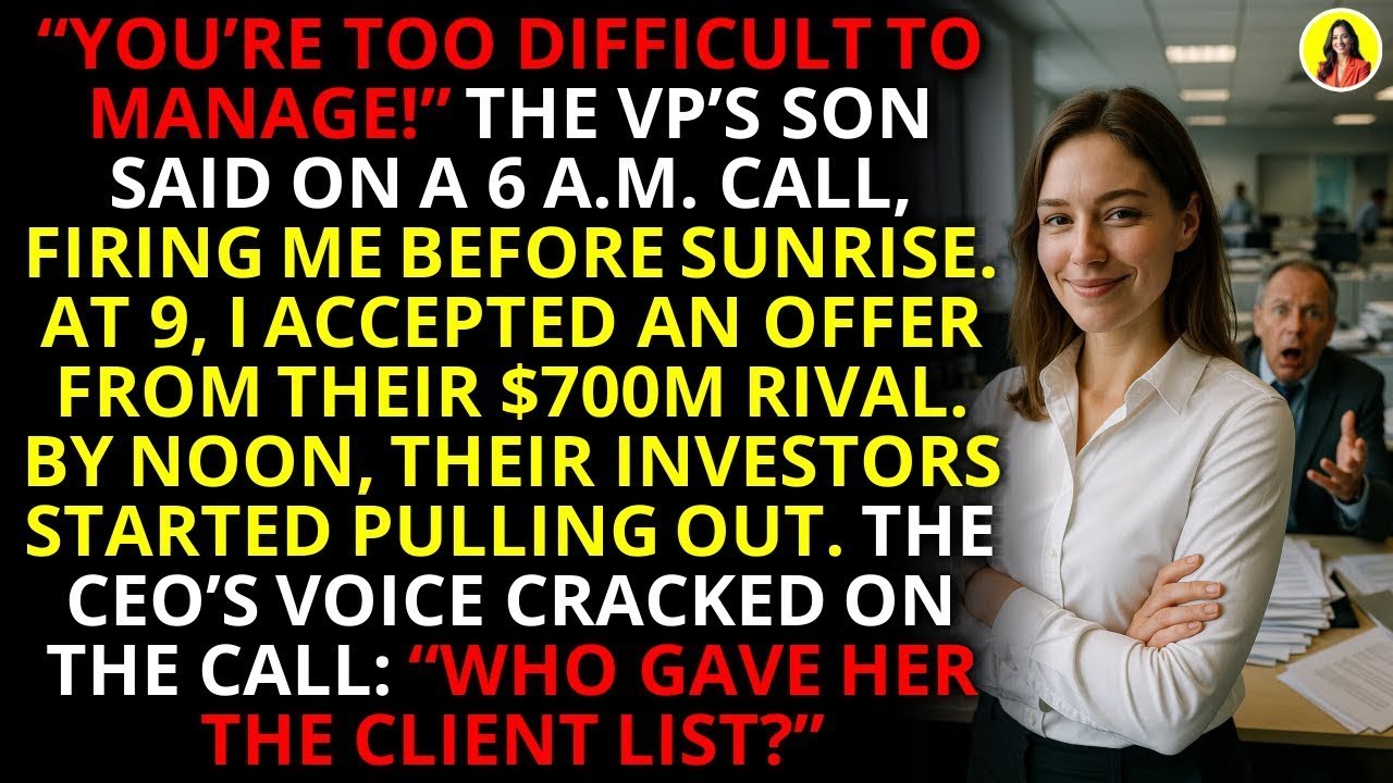 Fired for Being 'Difficult,' I Stole Their Investors and Broke the CEO 💼   Corporate Revenge