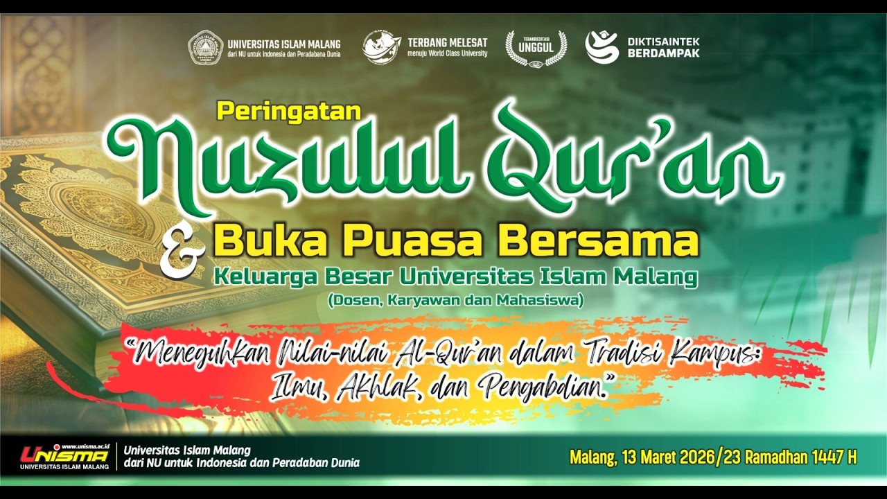 Peringatan Nuzulul Qur'an dan Buka Puasa Bersama Keluarga Besar Universitas Islam Malang 2026