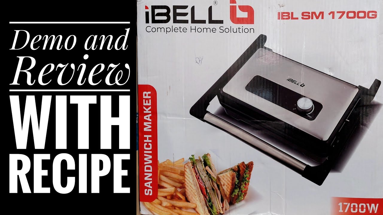 Demo and Review of iBELL SM 1700G Sandwich Maker  with Recipe of Cheesy Veg Sandwiches