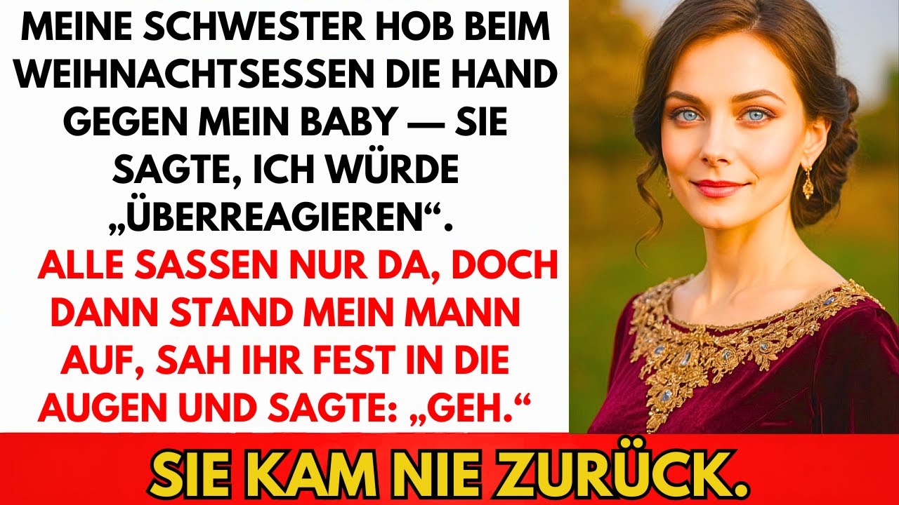 Meine Schwester Jagte Mein Kind Vom Tisch An Weihnachten — Sagte Ich Übertreibe. Alle Schauten