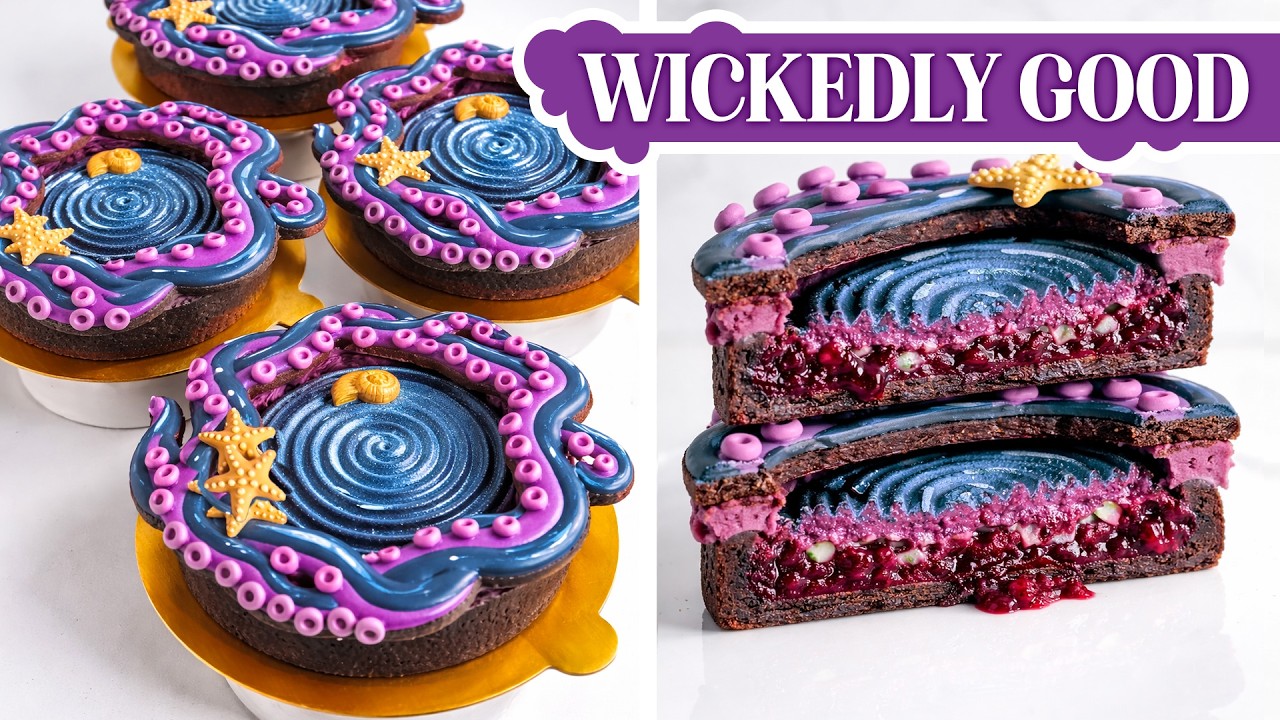 Ursula-Inspired Blackberry-Lime Tarts with Pop Rocks Crunch (Full Tutorial!)