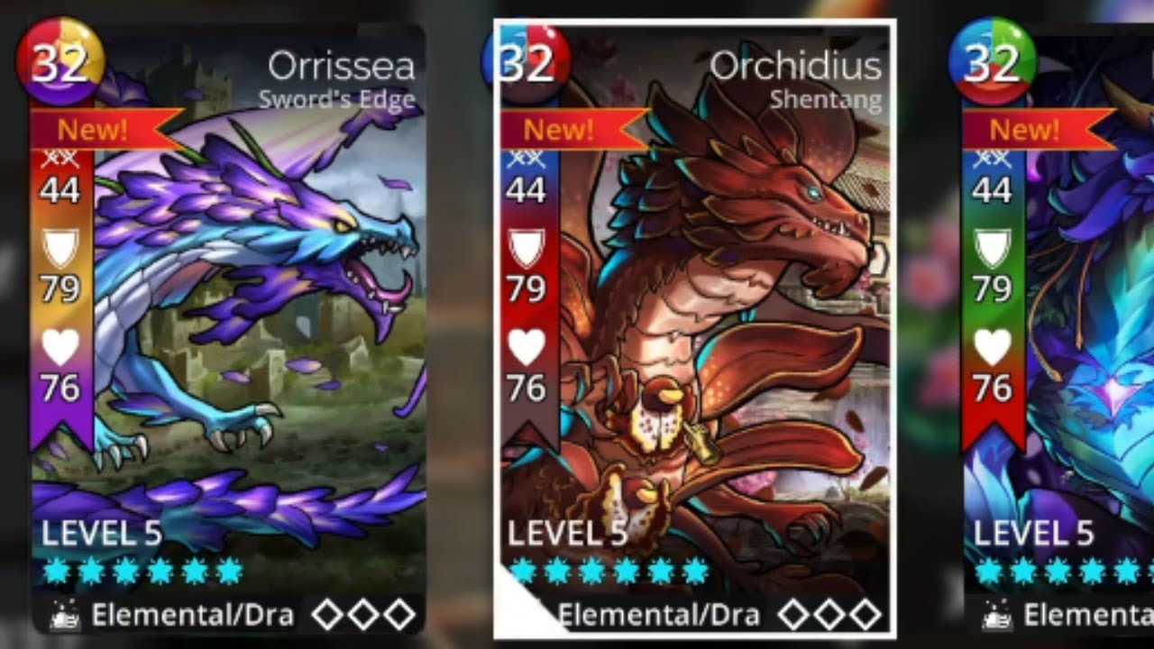 Gems of War - New Dragons - Summon - Chrysantherax