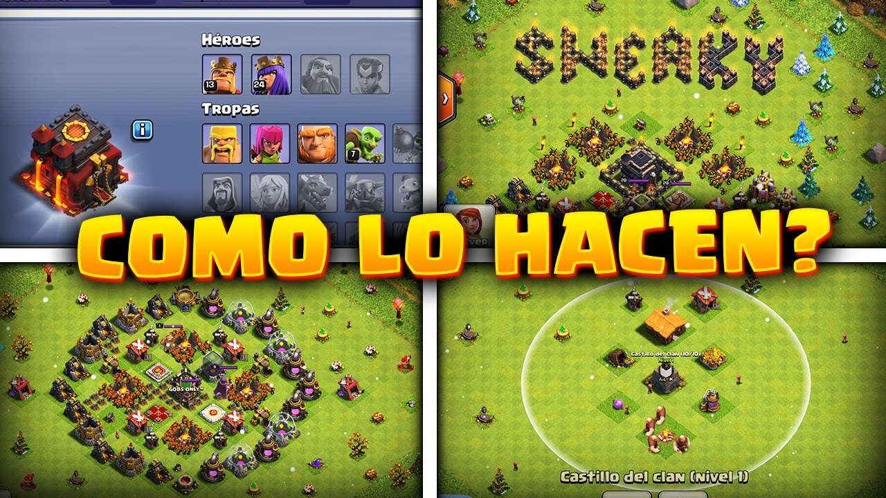 EN ESTE CLAN SÓLO ESTÁ PERMITIDO ATACAR CON DUENDES 😱 | Las aldeas Más Raras de Clash of Clans #5
