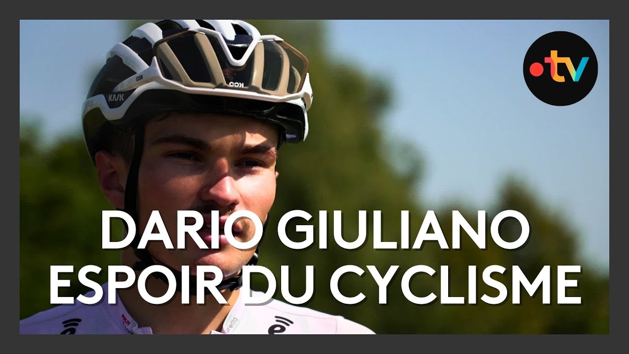 Portrait de Dario Giuliano, jeune cycliste béarnais en équipe pro