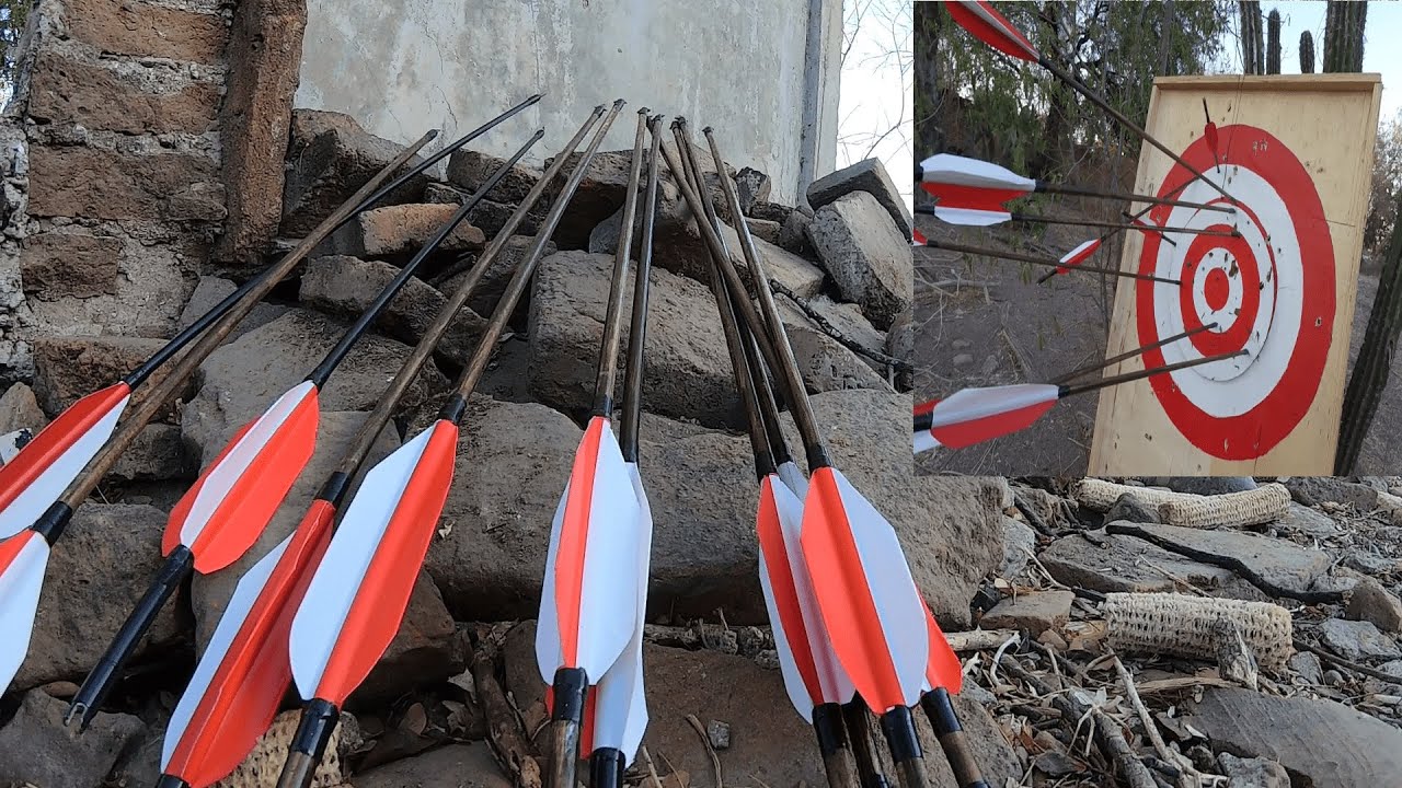 Como Realizar flechas Caseras con Cinta Adesiva para las Plumas
