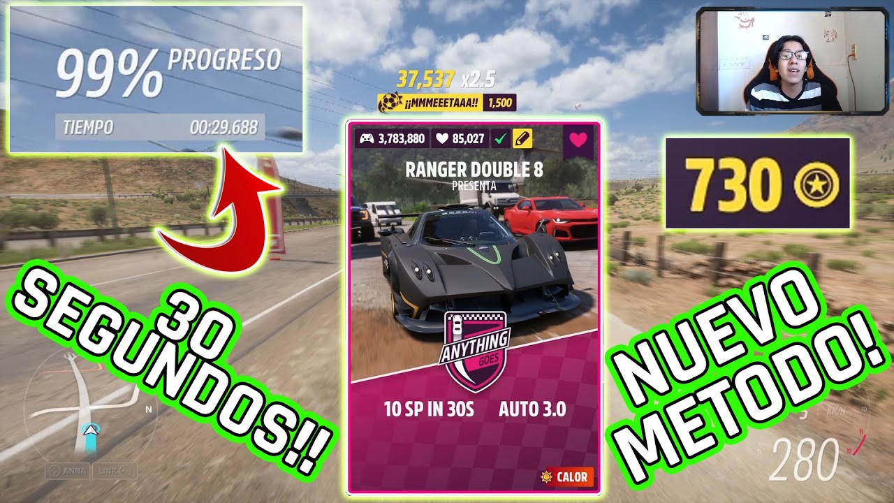 Consigue PUNTOS DE MAESTRIA en solo 30 SEGUNDOS!! Forza Horizon 5! (método mas rápido)