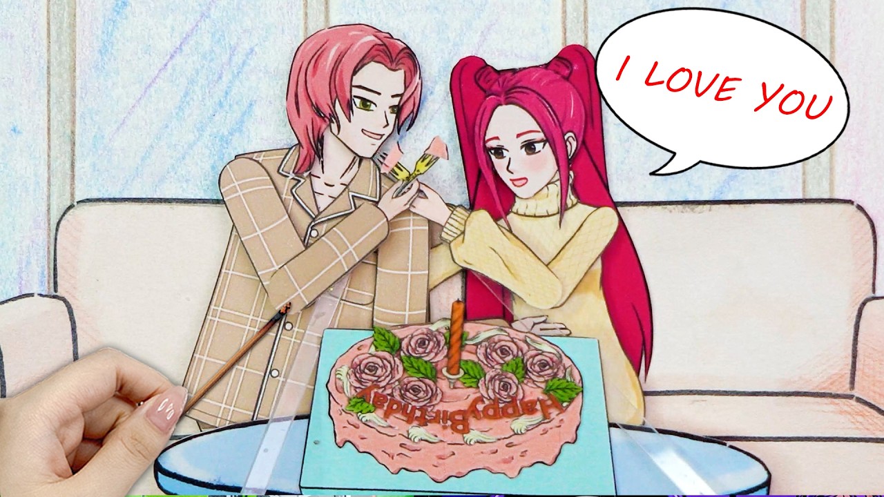 Mira and Romance's Happy Anniversary 😍  Kpop Demon Paper Doll Music Video