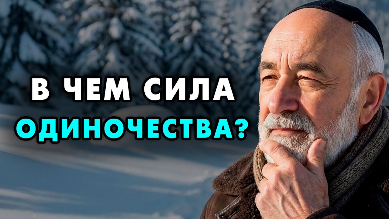 В этом заключается истинная сила одиночества и об этом зают лишь 1% людей! Еврейская мудрость