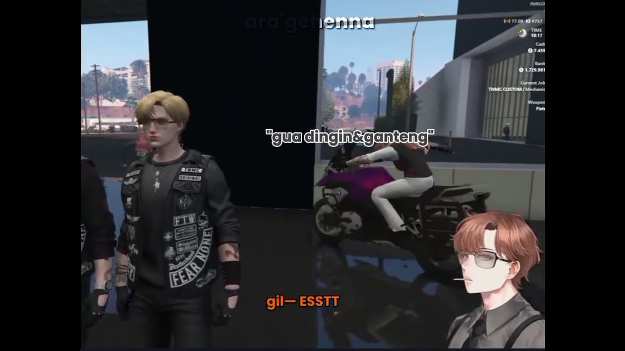 【𝙏𝙉𝙈𝘾𝙇𝙄𝙋-】GIN DENGAN MODE DINGINNYA?? 😭 #tnf #tnmc #gta
