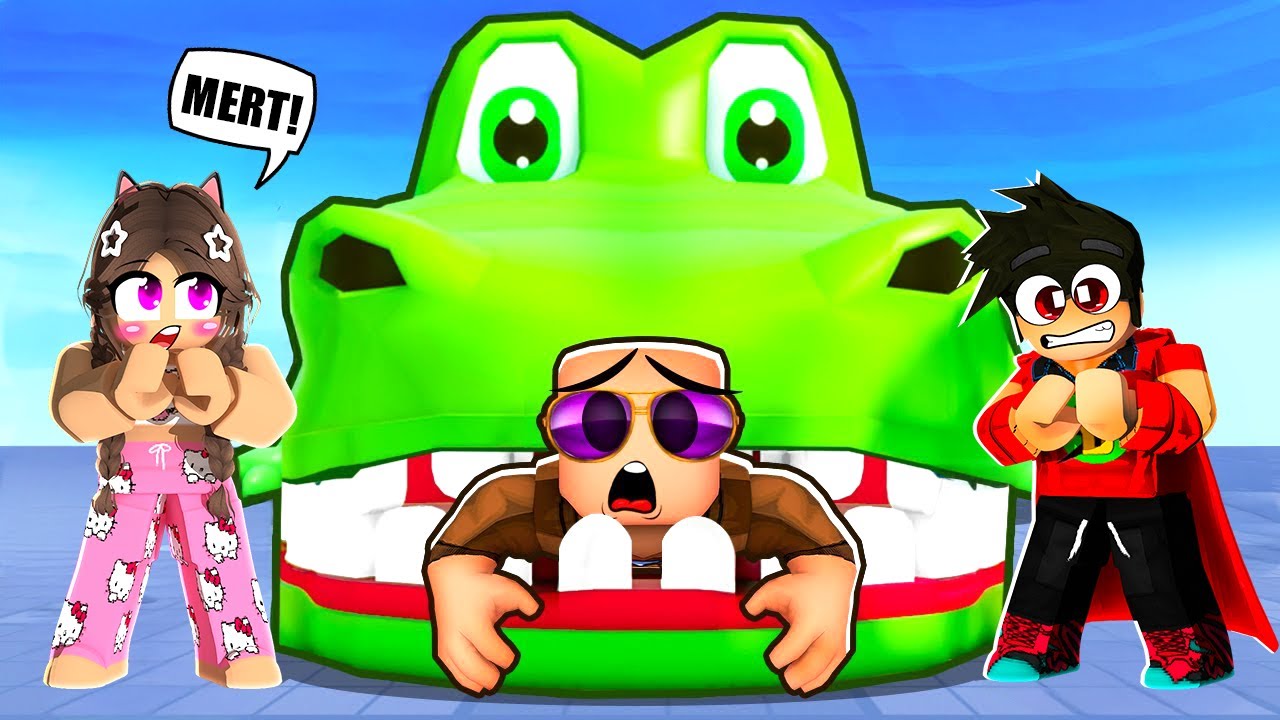 YANLIŞ DİŞ SEÇERSEN TİMSAH SENİ YER! 😂 Roblox Chomped