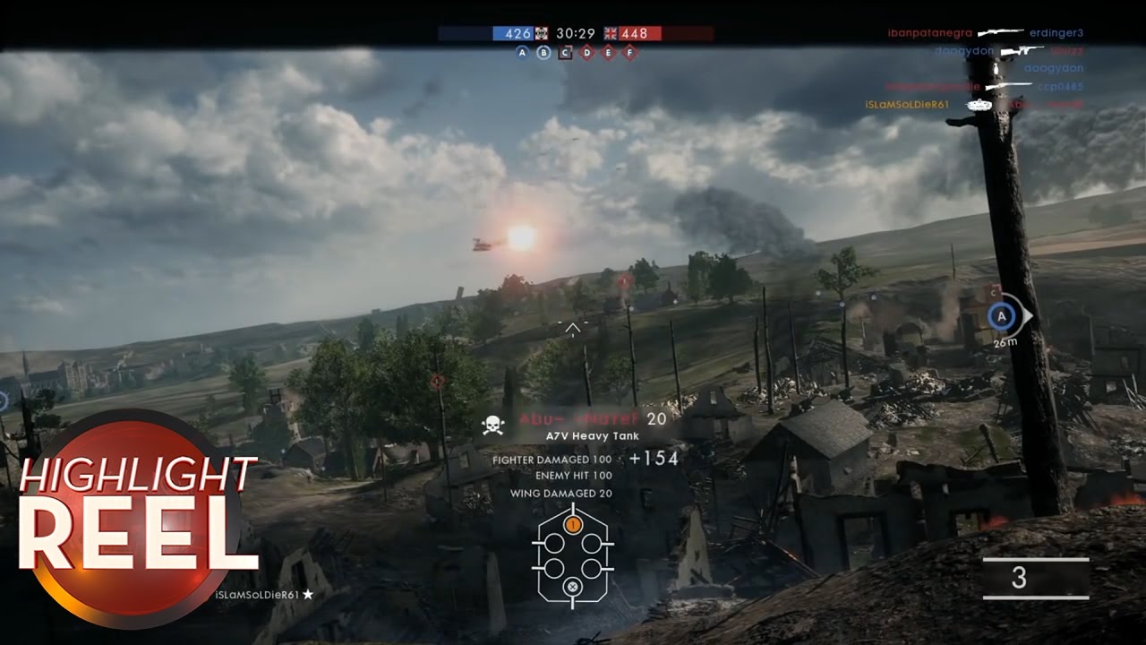 Highlight Reel #256 - Battlefield Tank Guy Makes A Hell Of A Shot