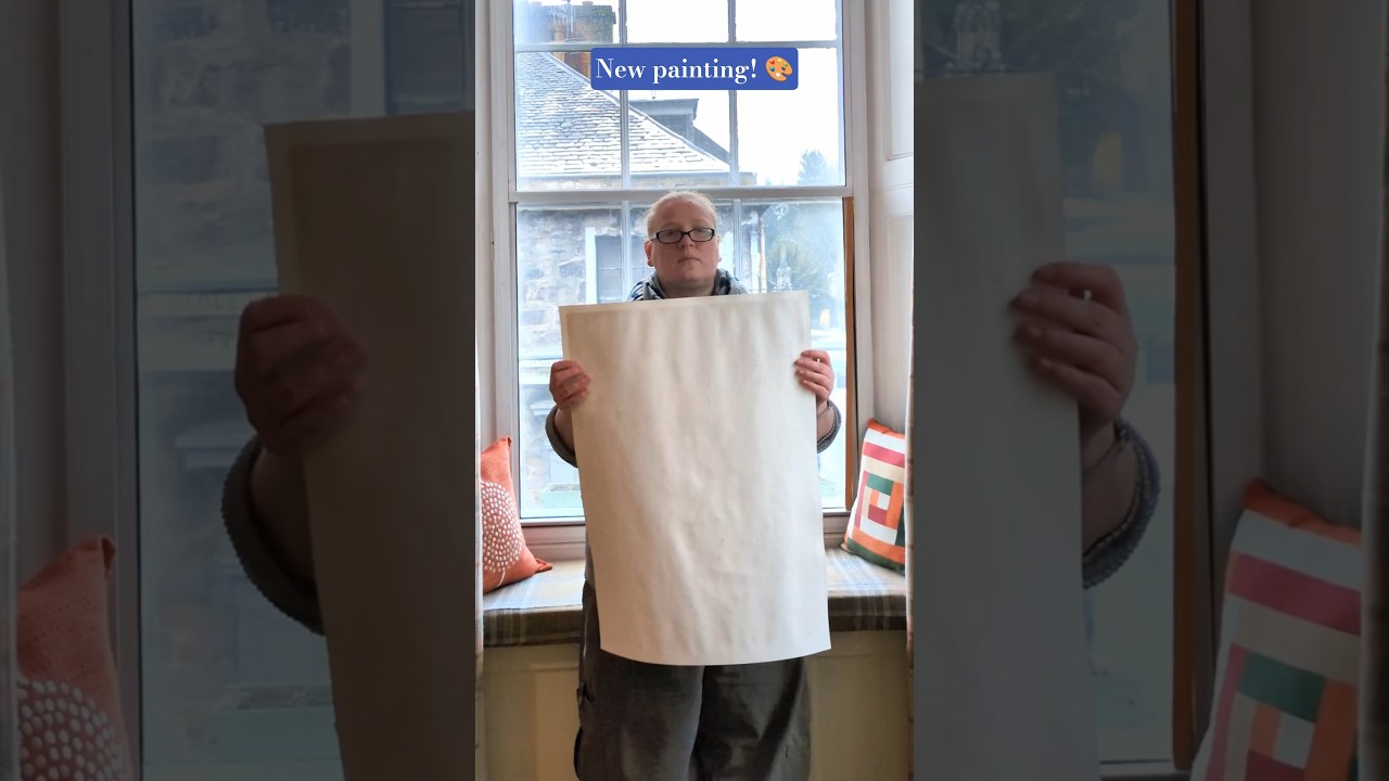 Relaxing Pastel Art Reveal 🌊 Watermill at Killin, Scotland