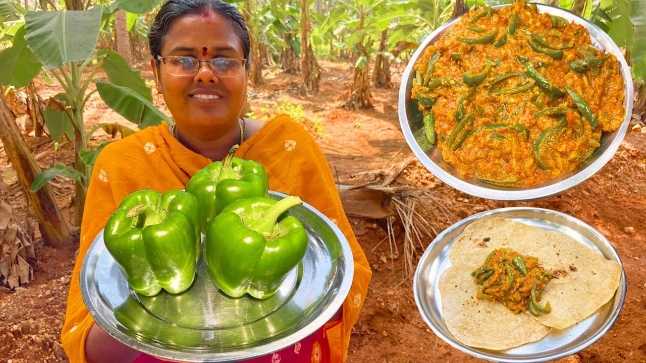 குடமிளகாய் கிரேவி /  சப்பாத்திக்கு ஒரு முறை செய்து பாருங்க / Capsicum gravy for Chapathi/Dosai/ Idli