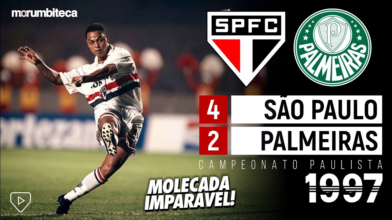 São Paulo 4x2 Palmeiras - 1997 - DENÍLSON, DJALMINHA, DODÔ, ARISTIZÁBAL E UM JOGAÇO NO PACAEMBU!