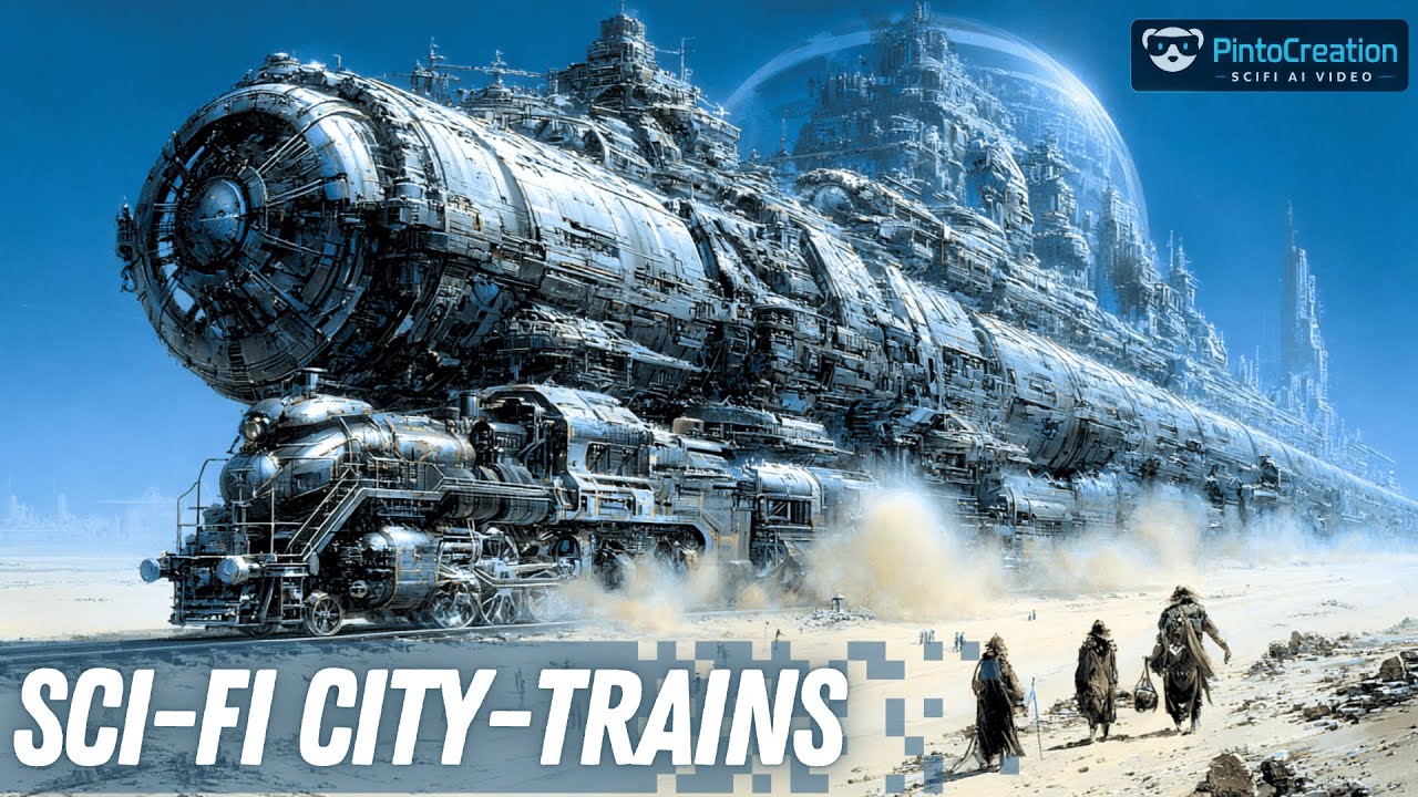 Sci-Fi City-Trains: Cathedrals on Rails 🚆 (AI Video Animation)