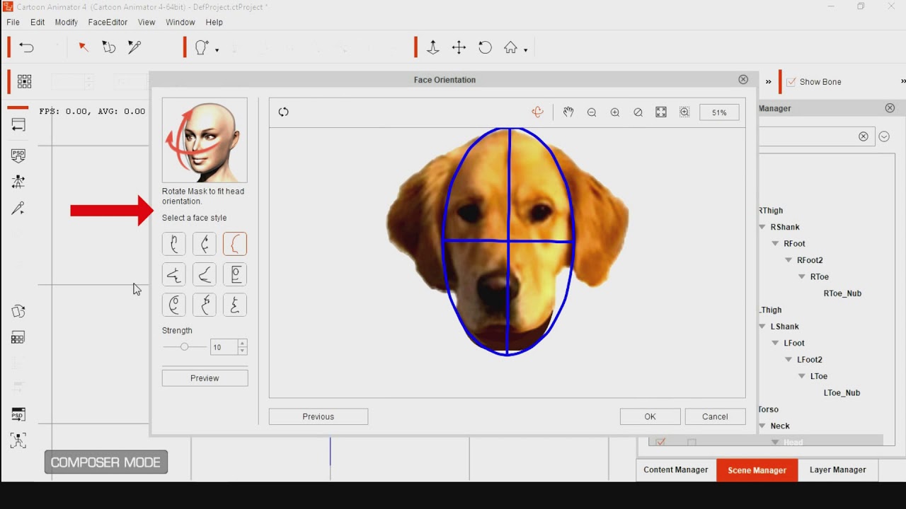 Cartoon Animator 4 - A simple tutorial on making a morph head