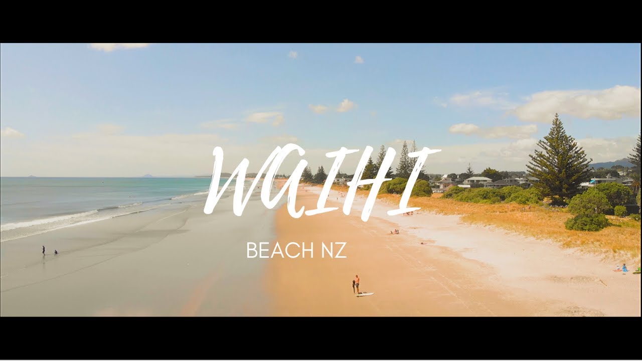 Waihi Beach 4k - Above New Zealand