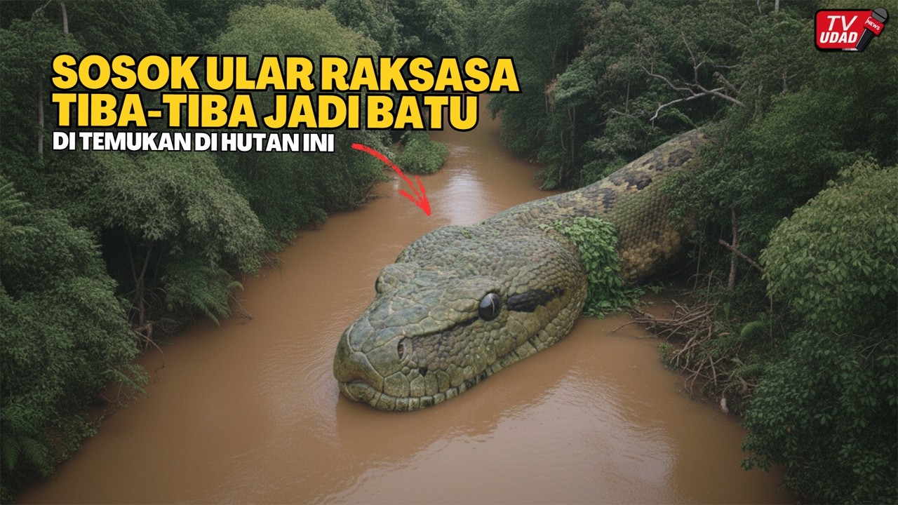 BIKIN GEGER SELURUH DUNIA‼️ Penampakan Ular Terbesar di Dunia Jadi Batu di Tengah Hutan Ini...