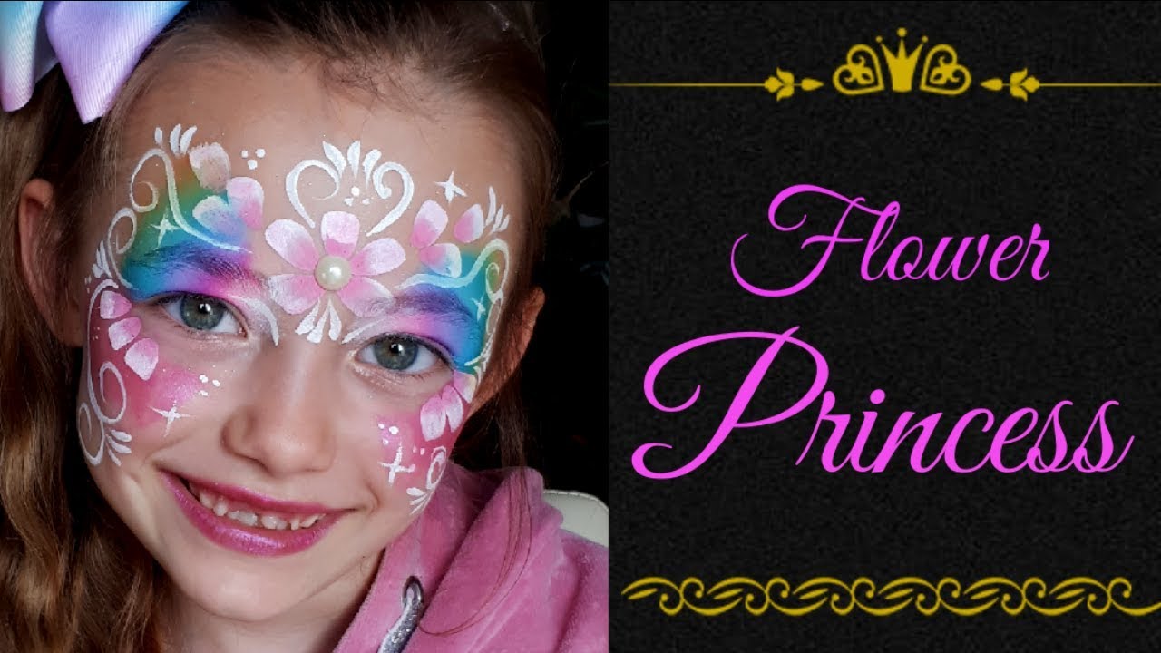 Flower Princesses Face Paint 🌸/ Princess Face painting / Rainbow Princess