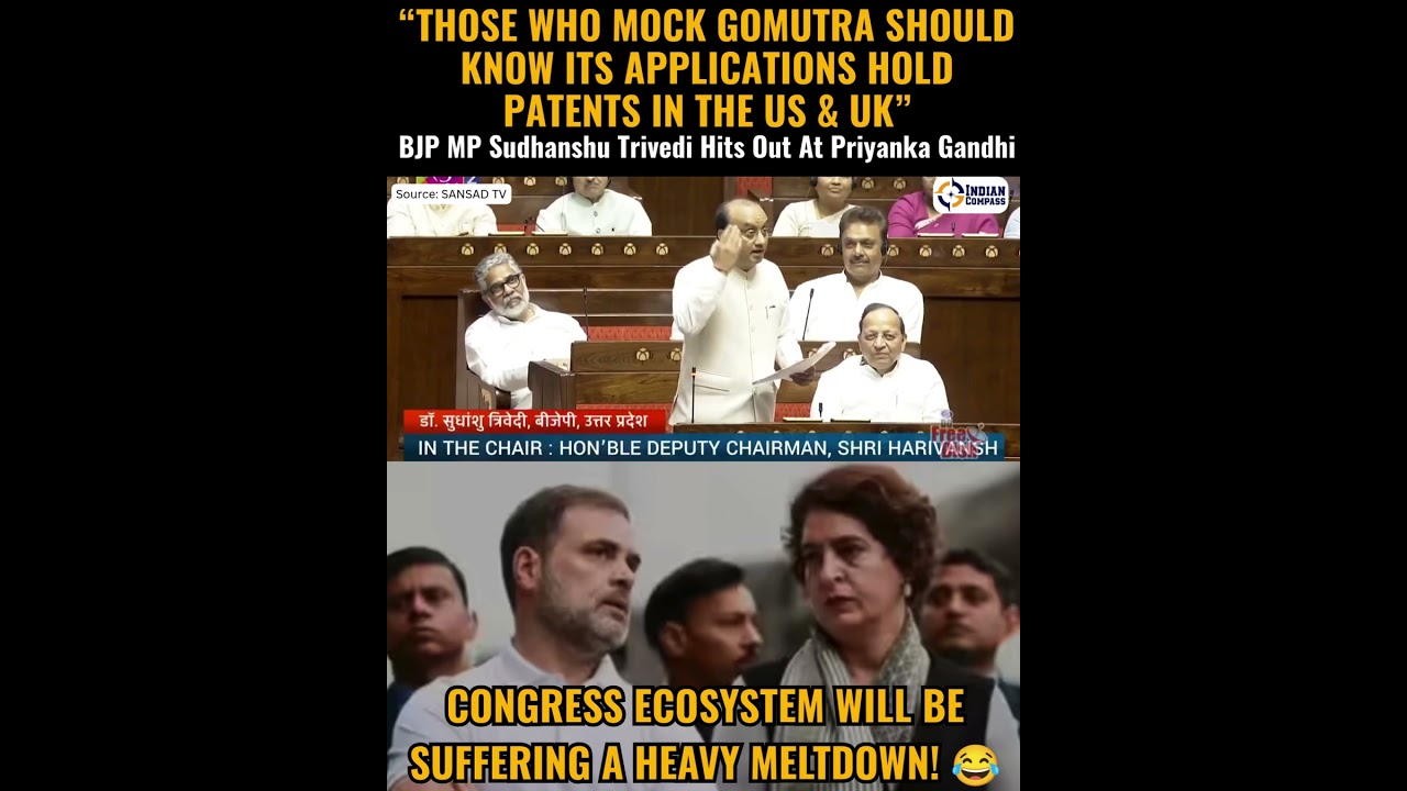 Priyanka Gandhi's Gaumutra jibe at Prof. Kamakoti exposes Congress' anti-Hindu mindset.
