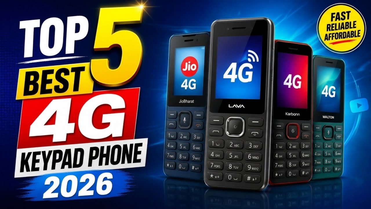 Top 5 Best 4G Keypad Phones 2026 | Best 4G Keypad Mobile in India