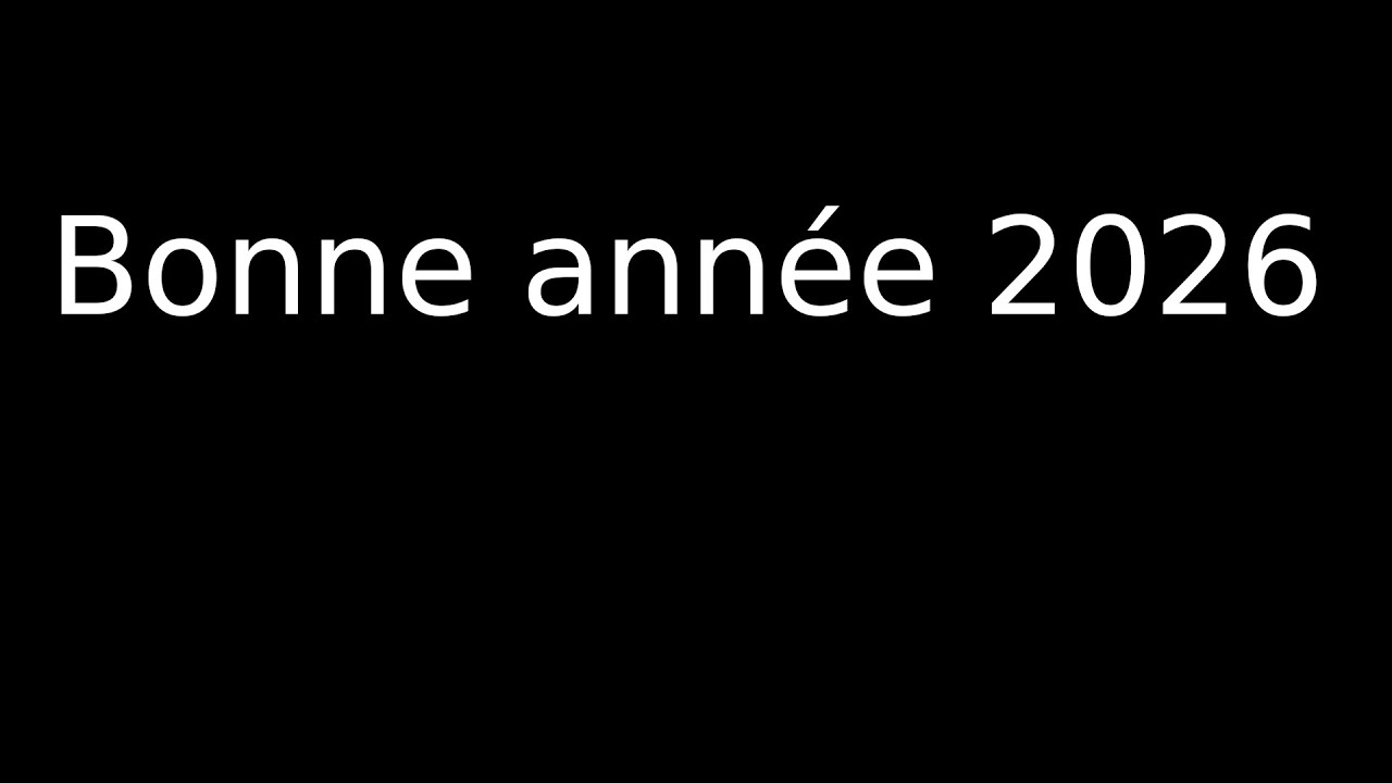 Bonne année 2026