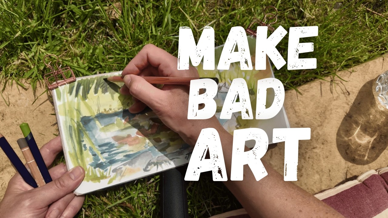 Make Bad Art 🎨 Train Travel, Sketching & Garden Time in the English Countryside 🚂🌿