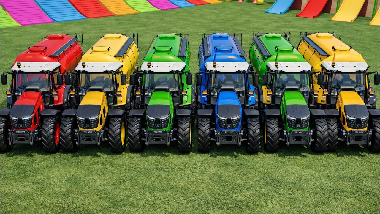 BIG TRACTORS vs DEEP MUD 😱 | Lime Transport Challenge | Farming Simulator 22 Parkour FS 22 Gaming 