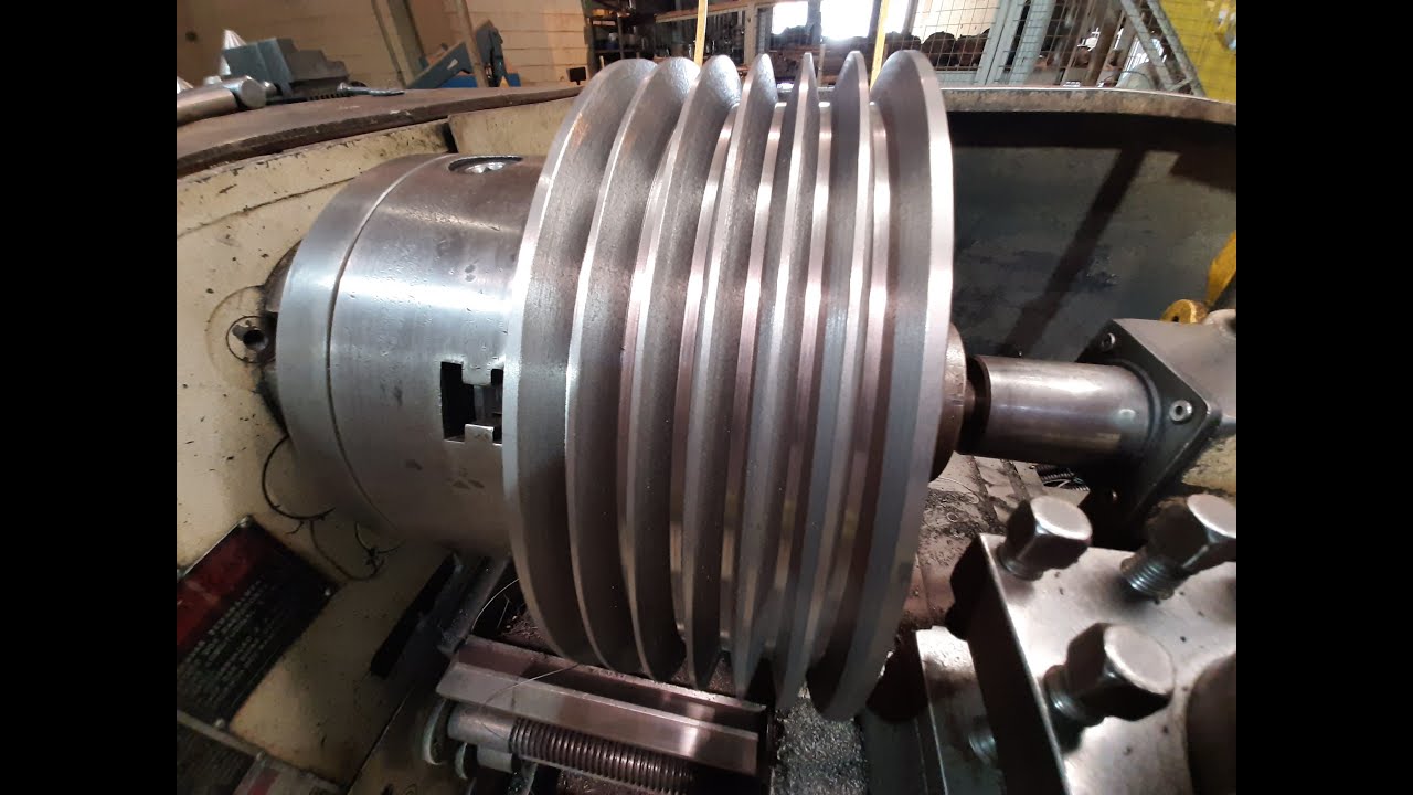 Usinagem de polia 6 canais. #Pivetaferramentas#usinagem