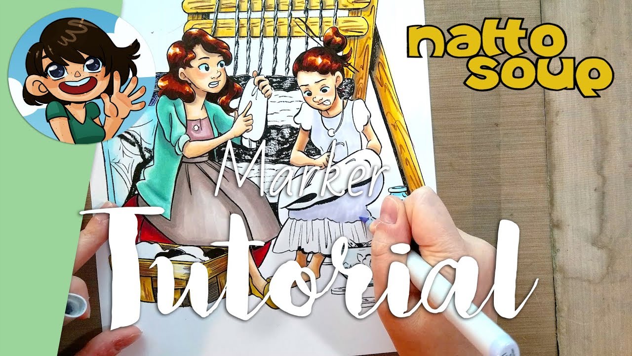 Weaving a Tale- Copic Marker Illustration Tutorial
