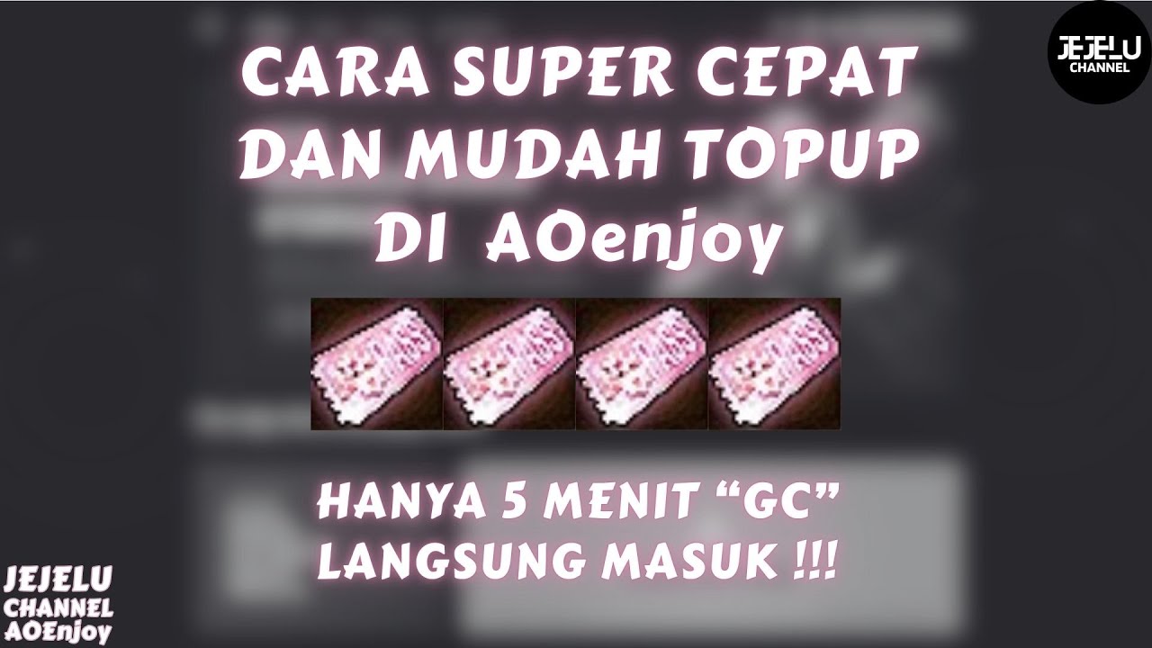 Cara Mudah Topup di AOenjoy - Atlantica Online