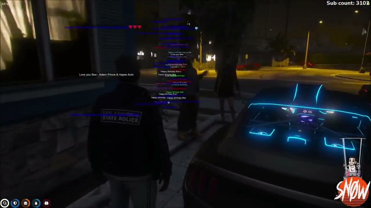 Jackie Snow Reaction to player who sounds like Boe Jangles # NOPIXEL