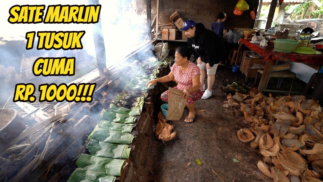 WOW!!! SATE MARLIN SATU TUSUK CUMA SERIBU RUPIAH!!!