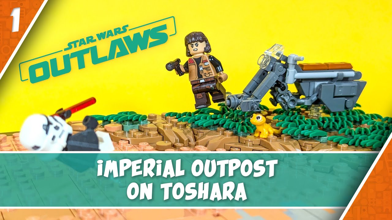 Building Star Wars Outlaws Planet - Toshara in LEGO from SCRATCH!