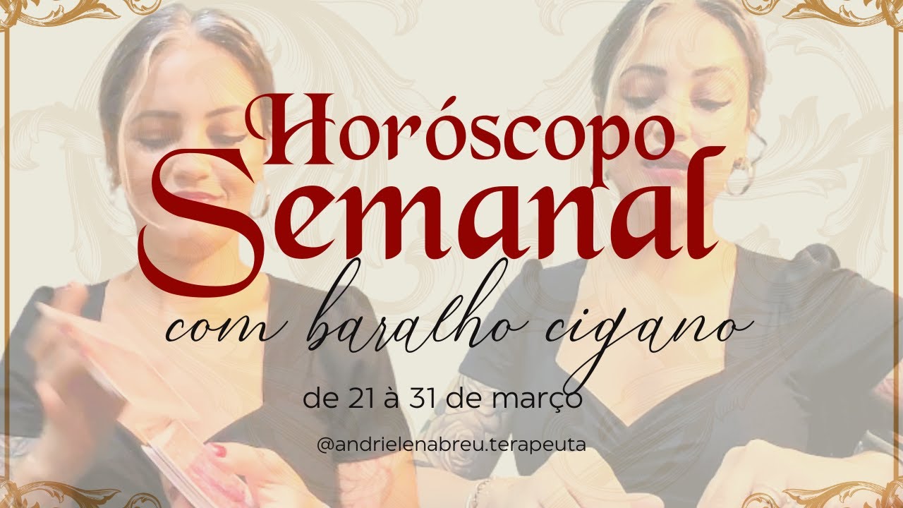HOR&Oacute;SPOCO COM BARALHO CIGANO - 21 A 31 DE MAR&Ccedil;O