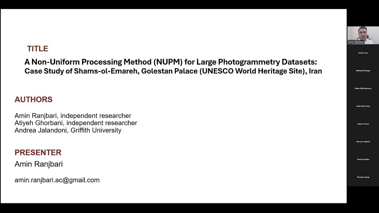 A Non-Uniform Processing Method for Large Photogrammetry Datasets | Ranjbari et al | CAAA2025