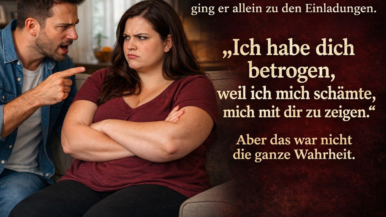 Ich habe dich betrogen, weil ich mich schämte, mit dir gesehen zu werden – mein Mann gab es zu
