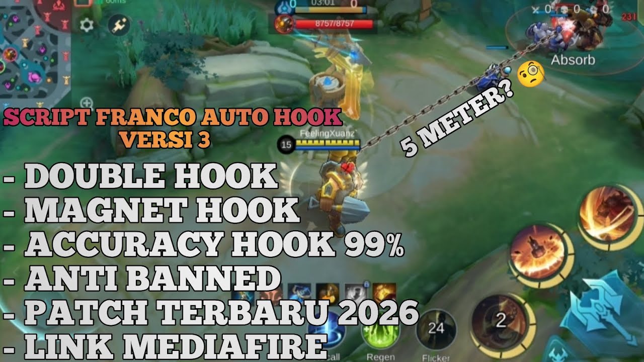 UPDATE 2026! | SCRIPT FRANCO AUTO HOOK VERSI 3 | LINK MEDIAFIRE | NO PASSWORD